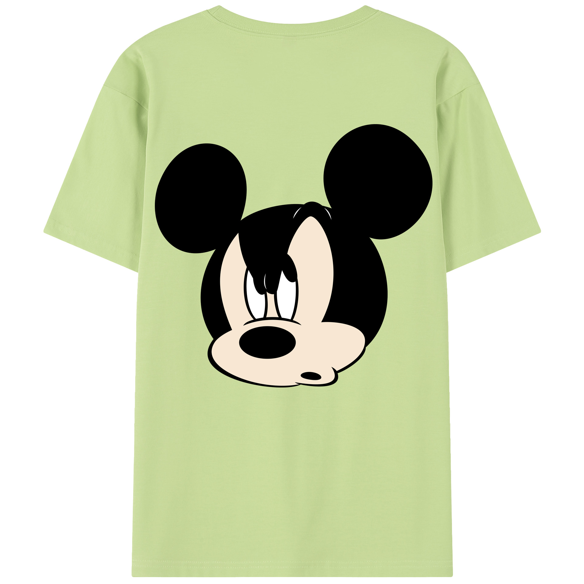 （画像用） ミッキーマウス Mickey Mouse 綿100％半袖Tシャツ（背面プリント）